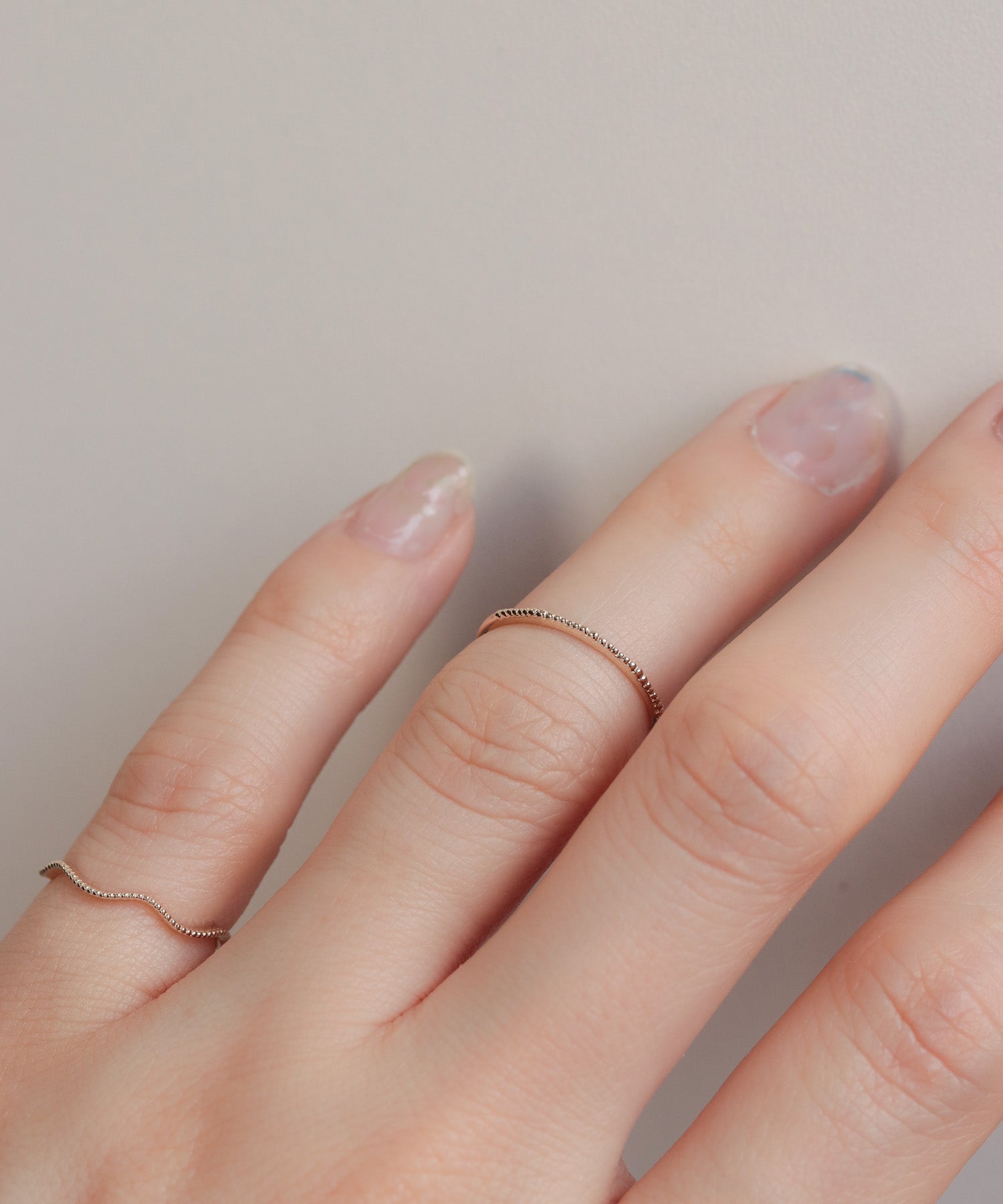 3-#15 K10 layer ring 波ミル – NOIR DE POUPEE