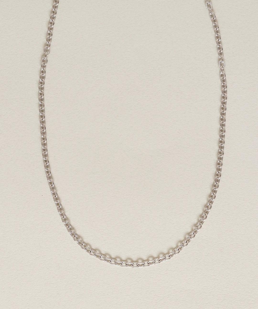 silver925 きざみ小豆チェーンネックレス