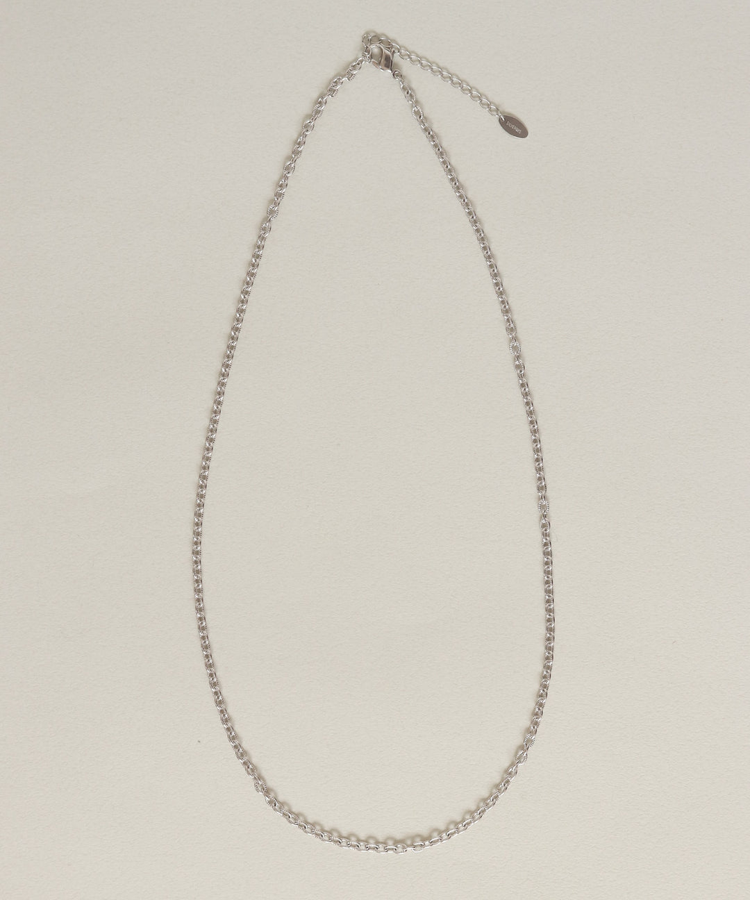 silver925 きざみ小豆チェーンネックレス