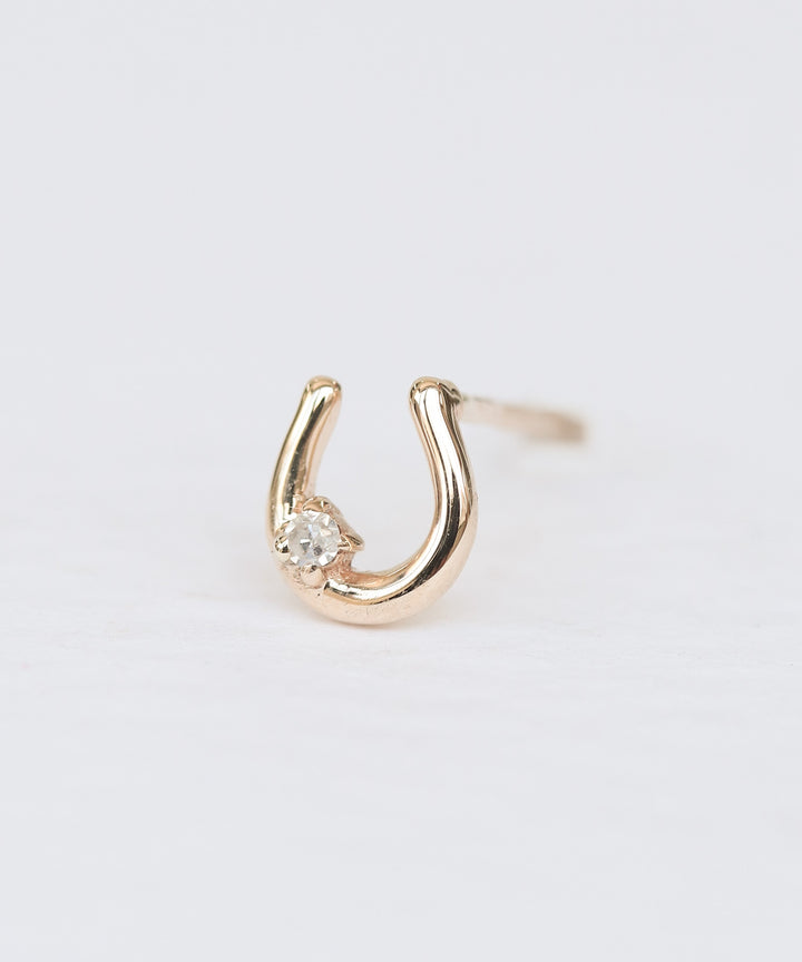 K10 Lucky U petit joie 馬蹄Dia ピアス