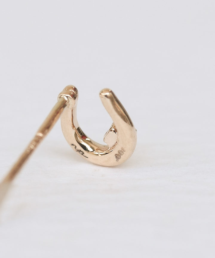 K10 Lucky U petit joie 馬蹄Dia ピアス