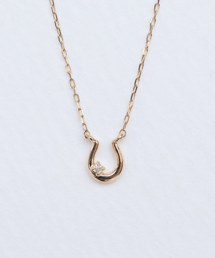 K10 Lucky U petit joie 馬蹄ダイヤモンド ネックレス