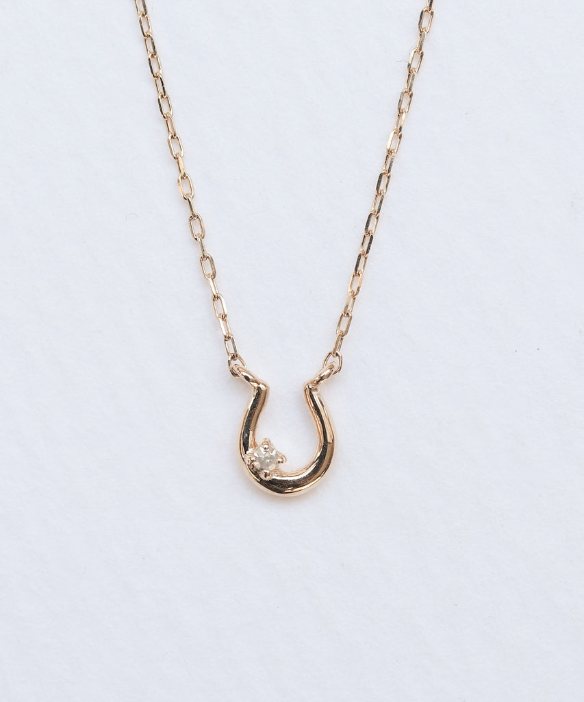 K10 Lucky U petit joie 馬蹄ダイヤモンド ネックレス – NOIR DE
