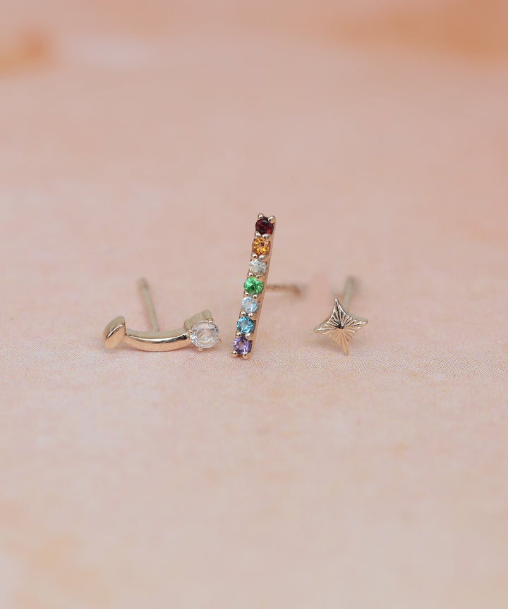 K10 Lucky U petit joie 虹ラインピアス