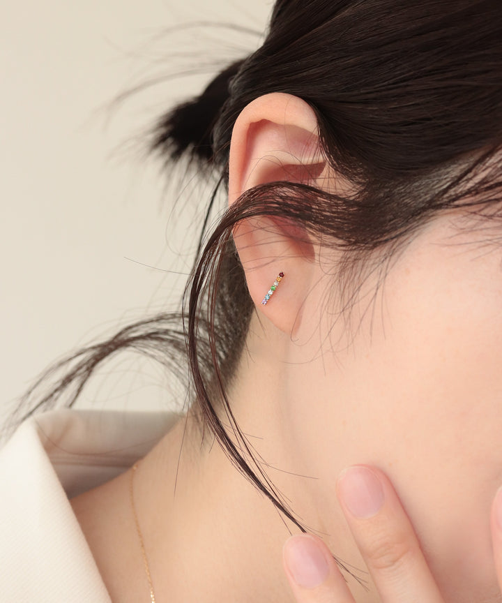 K10 Lucky U petit joie 虹ラインピアス